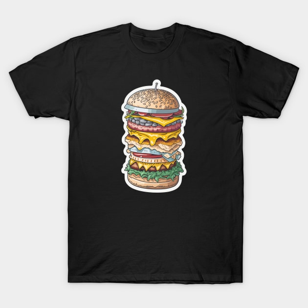 Maxi Burger T-Shirt by GiGiGabutto